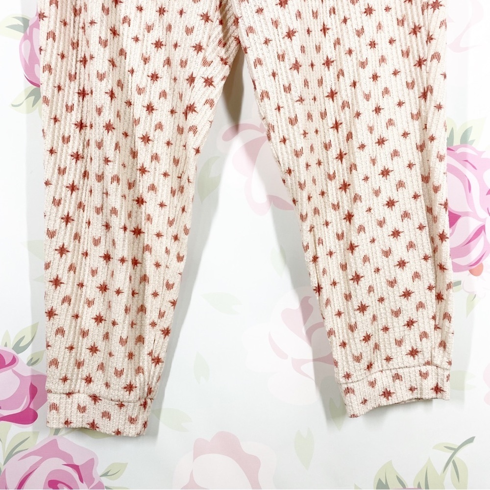 SOMA Printed Waffle Knit Lounge Pajama Bottom Pants XL - Picture 2 of 8